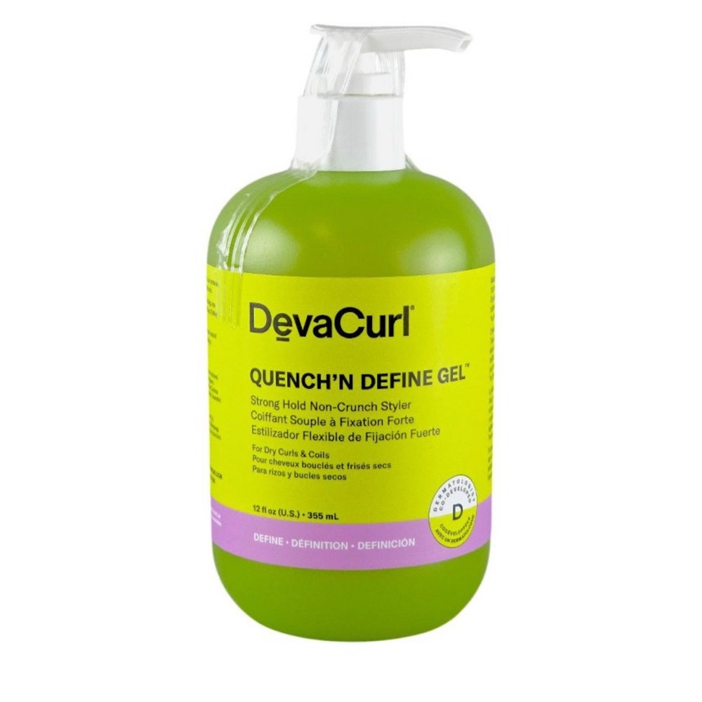 DevaCurl Quench Define Gel in Vibrant Green and Yellow
